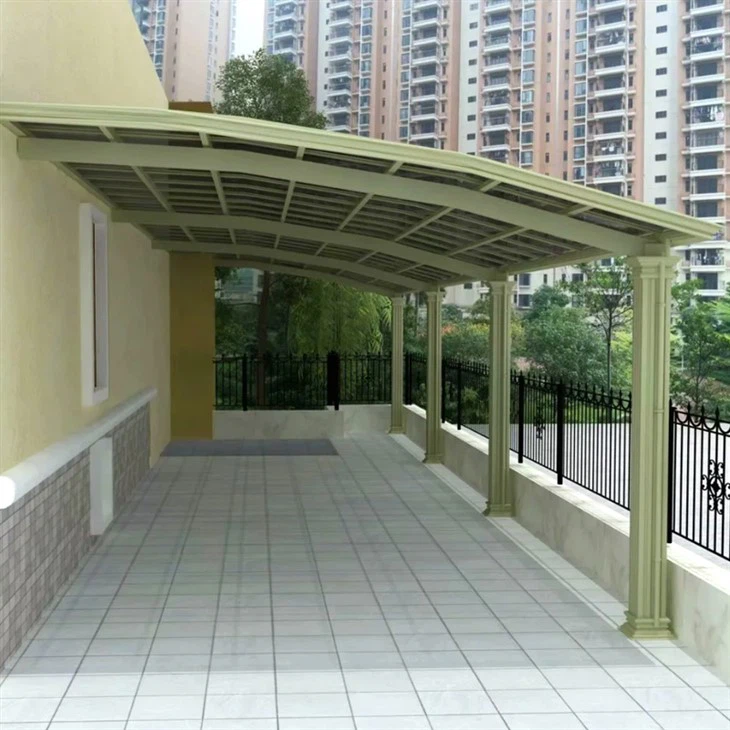 Polycarbonate Aluminum Alloy Outdoor Carports For Villa
